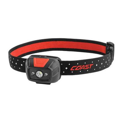 COAST FL19 Dual-Color Wide-Angle Flood Beam LED Headlamp (Red/Black, Clamshell Pa 21586