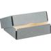 Archival Methods Deep 3" Flat Storage Box with Full Top (Gray, 8.5 x 10.5") 04-510