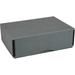 Archival Methods Deep 3" Flat Storage Box with Full Top (Gray, 6.5 x 9.5") 04-596