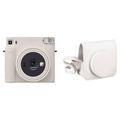 FUJIFILM INSTAX SQUARE SQ1 Instant Film Camera with Case Kit (Chalk White) 16670522