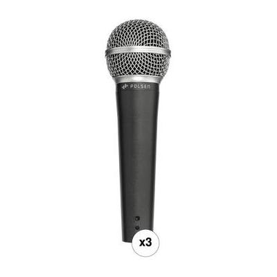 Polsen M-70 Dynamic Handheld Microphone (3-Pack) M...