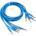 Cre8audio Nazca Noodles Eurorack-Style Patch Cables (Baby Blue, 5-Pack, 1.6') BLNOODLE50