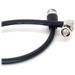 DigitalFoto Solution Limited Canare AR2 12G-SDI Straight to Right-Angle Video Cable (Black, 2.6') AR2-80