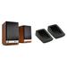 Audioengine HD3 Bluetooth Speaker System with DS1 Desktop Stands Kit (Walnut, Pair) HD3-US-WAL