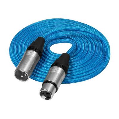 Kondor Blue 3-Pin XLR Male to 3-Pin XLR Female Audio Cable (10') KB-MXLR-F-10