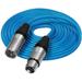 Kondor Blue 3-Pin XLR Male to 3-Pin XLR Female Audio Cable (10') KB-MXLR-F-10