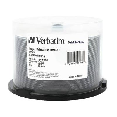 Verbatim DVD-R 4.76GB 16X DataLifePlus White Inkje...