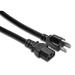 Hosa Technology Black 14 Gauge Electrical Extension Cable with IEC Female Connector - 1.5' PWC-401.5