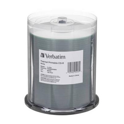 Verbatim CD-R 700MB, 80 Minute, 52x White Thermal Printable Recording Compact Disc ( 95253