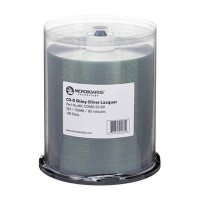 Microboards CD-R Shiny Silver Lacquer 52x (100 Pk ...