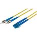 Camplex Duplex ST to Duplex LC Singlemode Fiber Optic Patch Cable (Yellow, 3.28') SMD9-ST-LC-001