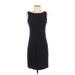 Ann Taylor Cocktail Dress - Sheath: Black Solid Dresses - Women's Size 4 Petite