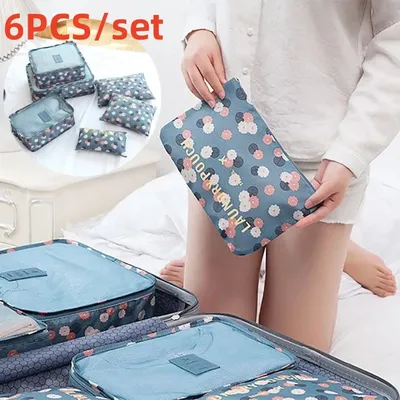 Essentiels de voyage pour femmes sacs de rangement vêtements chaussures trousse de maquillage