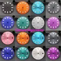 Pièces d'insertion de cadran de montre pour montre mouvement de montre accessoires Shoous verts