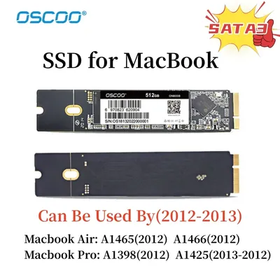SSD SATA3 pour MacPleAir A1465 A166 2012 Pro A1398 A1425 Original TLC Solido Chang Duros