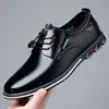 Männer Casual Schuhe Mode-Business Männer Schuhe Komfort Slip auf Männliche Müßiggänger Plattform Leder Arbeit Schuhe Große Größe 50, Chaussure Homme