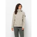 Regenjacke JACK WOLFSKIN "WANDERMOOD 3L JKT W" Gr. XL (46), grau (dusty, grey) Damen Jacken Regenjacken Anoraks