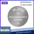 1pcs/lot 3V Coin Cell Button Battery 2032 ML2032 Rechargeable CMOS BIOS RTC Back Up Reserve Battery