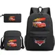 3Pcs Pixar Cars Lightning McQueen Bookbag Kids Backpack Boys Girls School bags Shoulder Bag Set