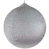 27.5" Silver Tinsel Inflatable Christmas Ornament Outdoor Decoration