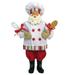 12" Baker Santa Claus with Spoon and Whisk Christmas Figurine