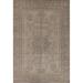 Beige Distressed Tabriz Persian Vintage Area Rug Handmade Wool Carpet - 9'8" x 12'8"