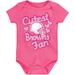 Girls Newborn & Infant Pink Cleveland Browns Cutest Fan Hearts Bodysuit