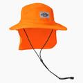 Dickies Full Brim Ripstop Boonie Hat With Neck Shade - Neon Orange Size One (WHC300)
