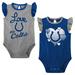 Girls Newborn & Infant Royal/Heather Gray Indianapolis Colts Spread the Love 2-Pack Bodysuit Set