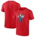 Men's Fanatics Scarlet Nebraska Huskers Herbie Husker Baseball T-Shirt