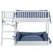Aspen BunkBeds for Dog, 27.2" L X 57.1" W X 36.2" H, Antique White, 77.3 LBS, Off-White