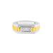 Women's Men'S Yellow Gold Over Silver Diamond Accent Miracle-Set 3 Stone Ridged Band Ring by Haus of Brilliance in Yellow Gold (Size 10)
