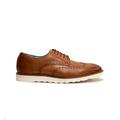 Oswin Hyde-Conner Derby Shoes for Men: Premium Leather, Classic Silhouettes - Ultimate Comfort, Lightweight & Durable Sneakers -Lambskin Lining, Versatile Casual Footwear Tan