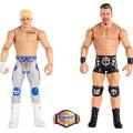 WWE MATTEL Mattel WWE Action Figure Battle Pack 2 Pack with Mattel WWE Championship Title Championship Showdown The American Nightmare Cody Rhodes vs Austin Theory (HLL82)