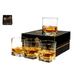 GENIORI Whiskey Glasses Set of 4, Made in Europe, Luxury Gift box set for Men, Old Fashioned 10.5 Oz Bourbon Scotch Cognac Cocktail Whisky Gin Rum Liqueur Drinking Lowball Crystal Rock Tumbler Barware