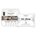 Opulent Home 10.5 Tog Cotton All Season Duvet with 2 Pillow Set - Breezy Lightweight Quilt Bedding Comforter - Anti-Allergy Duvet for Better and Healthier Sleep - Double, 200x200cm