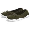 Sneaker Ballerinas LASCANA, Damen, Gr. 36, grün (olivgrün), Obermaterial: 100% Textilmaterial. Decksohle: 100% Textilmaterial. Laufsohle: 100% Synthetik, unifarben, sportlich, Schuhe, Slipper, Halbschuh, ultraleicht zum Reinschlüpfen VEGAN