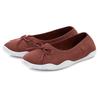 Sneaker Ballerinas LASCANA, Damen, Gr. 38, rot (rotbraun), Obermaterial: 100% Textilmaterial. Decksohle: 100% Textilmaterial. Laufsohle: 100% Synthetik, unifarben, sportlich, Schuhe, Slipper, Halbschuh, ultraleicht zum Reinschlüpfen VEGAN
