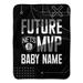 "Brooklyn Nets 30"" x 40"" Personalized Baby Blanket"