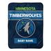 "Minnesota Timberwolves 30"" x 40"" Personalized Baby Blanket"