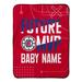 LA Clippers 30" x 40" Personalized Baby Blanket