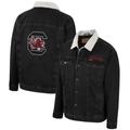 Men's Colosseum x Wrangler Charcoal South Carolina Gamecocks Western Button-Up Denim Jacket