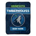 Minnesota Timberwolves 30" x 40" Personalized Baby Blanket