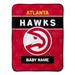 Atlanta Hawks 30" x 40" Personalized Baby Blanket