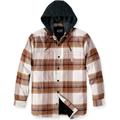 Carhartt Rugged Flex Flannel Hooded Hemd, braun, Größe L