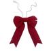 Vickerman 738566 - 18" x 23" Red Canvas UV Bow 6" Size (L230318) Outdoor Christmas Bows