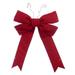 Vickerman 738610 - 72" x 90" Red Canvas UV Bow 18" Size (L230372) Outdoor Christmas Bows