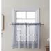 Home & Linens Herringbone Lace Sheer Kitchen Cafe Curtain Tiers Swags Valance for Small Windows & Bathroom