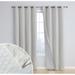 Home & Linens Dhaka Pattern 100% Complete Blackout Thermal Insulated Double Layer Window Curtain Grommet Panels, Set of 2