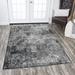 Alora Decor Swagger Black, Grey, and Ivory Persian-style Medallion Rug